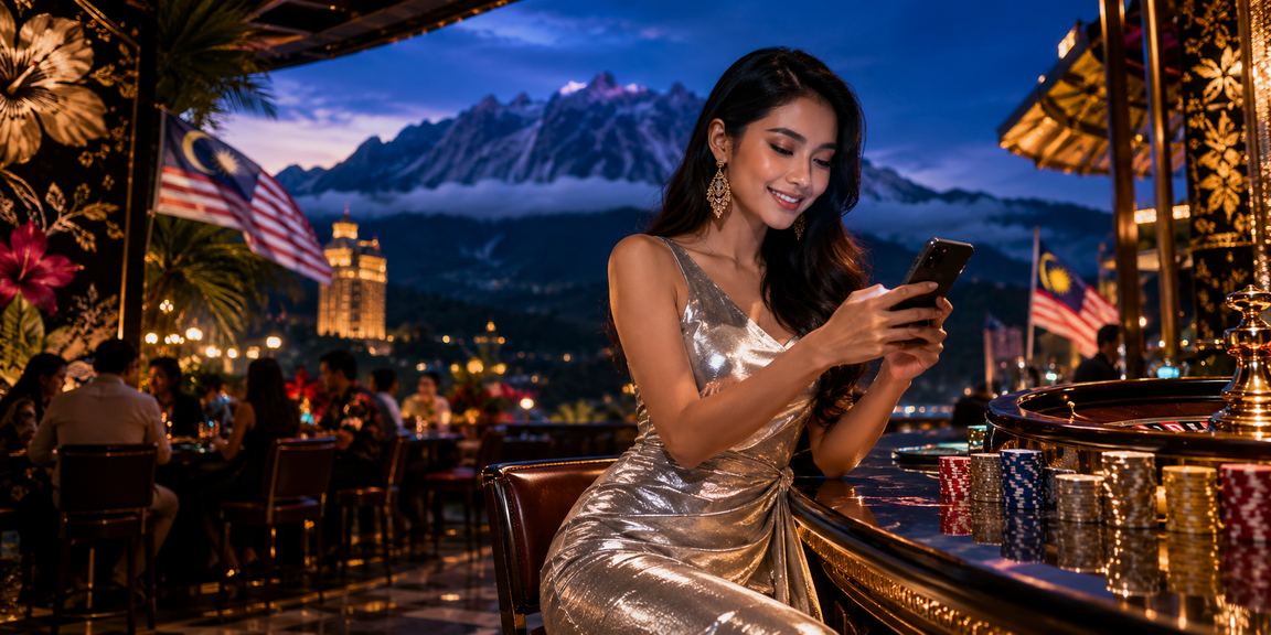 Pemain dari Sabah memainkan jackpot progresif melalui telefon pintar dengan layar cerah